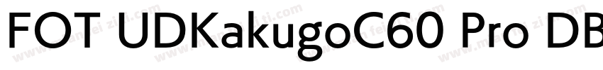 FOT UDKakugoC60 Pro DB字体转换